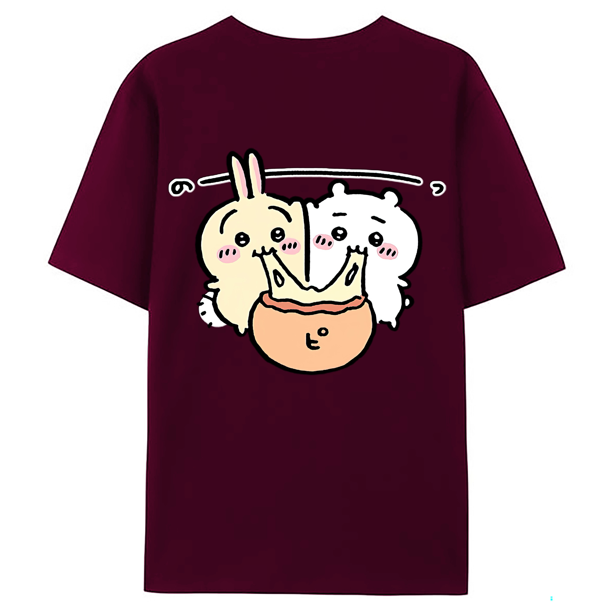 （画像用） ちいかわ うさぎ Chii-kawa usagi レディース半袖Tシャツ(バックプリント)
